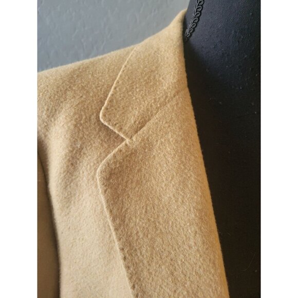 Vintage Christian Dior by Hart Schaffner & Marx 100% Cashmere Blazer Beige 42L - Picture 2 of 13